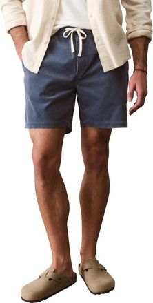 Marine Layer Saturday 6-Inch Corduroy Drawstring Shorts in Faded Navy at Nordstrom, Size X-Large