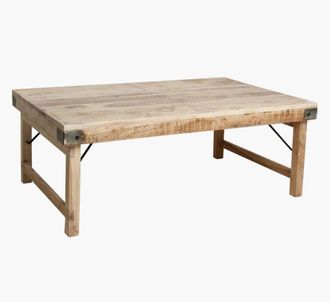 Mathi Design Mesa de centro de madera claro L120cm