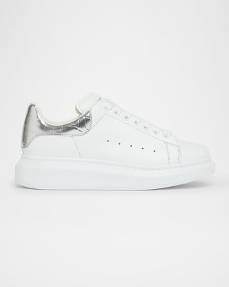 Alexander McQueen Oversized Metallic-Embossed Sneaker