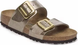 Birkenstock Womens Sydney Cushion Buckle Sandal In Graceful Taupe