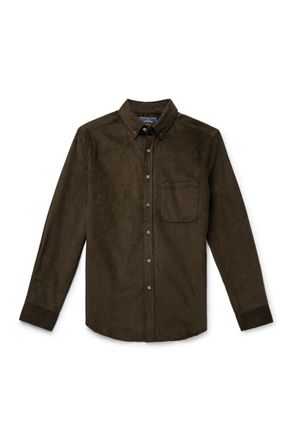 Portuguese Flannel Lobo 2.0 Button-Down Collar Cotton-Corduroy Shirt