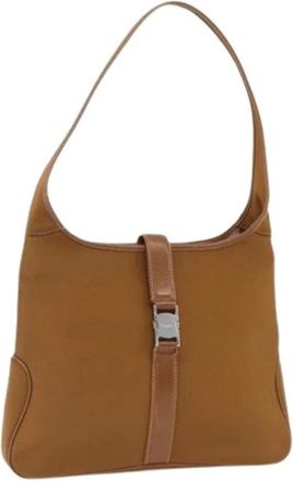 Ferragamo Pre-owned Shoulder Bag - Dames - Vintage Schoudertas - Bruin - ONE Size - Leer - Vintage