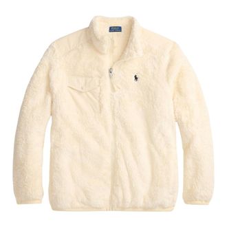 Ralph Lauren Jassen, Heren, Beige, L, Cardigan Sweater met Logo