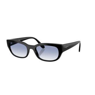 Vogue Rectangular Sunglasses - female - VOGUE - Sunglasses - Black - 54 MM - Accessories
