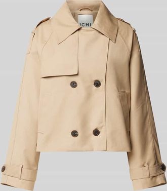 Ichi Jacke mit Leistentaschen Modell EPARZA in Beige, Gr&ouml;&szlig;e 44