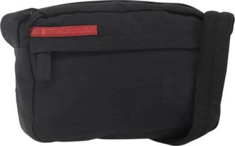 Prada Pre-owned Belt Bags, female, Black, Size: ONE SIZE Pre-owned Nylon Belt Bag