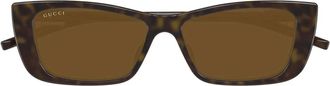 Gucci Sunglasses, unisex, Brown, Size: 53 MM Gg1681S Sunglasses