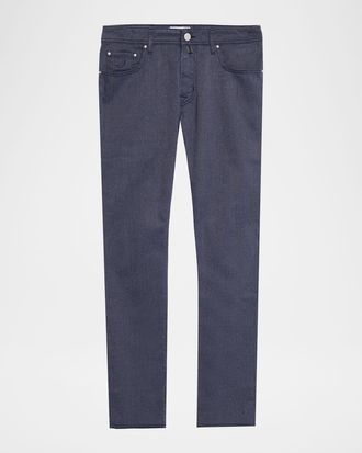 Jacob Cohen Mens Bard Garment-Dyed Slim Five-Pocket Pants