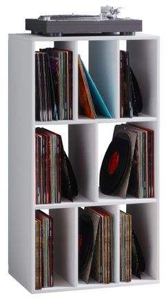 VCM Estante De Registro De Madera Vcm Divisor De Habitaci&oacute;n Dimensiones Al. 120 X An. 60 X P. 40 Cm Estante De Medios - Schalino (blanco)