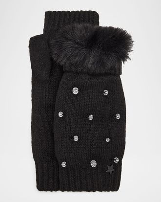 Jocelyn Faux Fur Fingerless Mittens