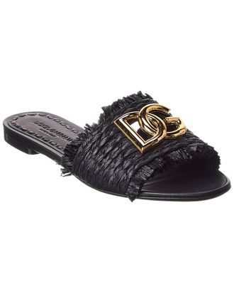 Dolce & Gabbana Dauphine Raffia Sandal