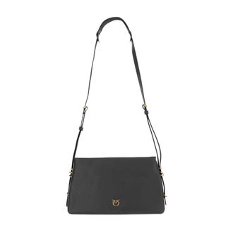 Pinko Triplet Schoudertas - Dames - Schoudertassen - Zwart - ONE Size - Katoen - Tassen