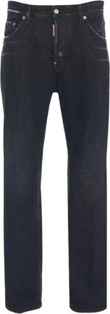 Dsquared2 Straight Jeans - Heren - Regular Fit Jeans - Zwart - 3XL - Jeans