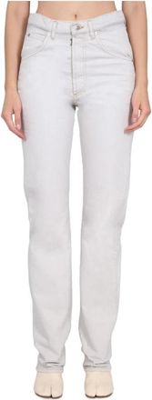 Maison Margiela Straight Leg Denim Jeans - Dames - Regular Fit Jeans - Wit - W30 - Denim - Jeans