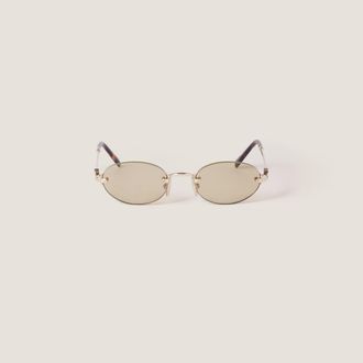 Miu Miu Logo Sunglasses, Woman, Camomile Lenses