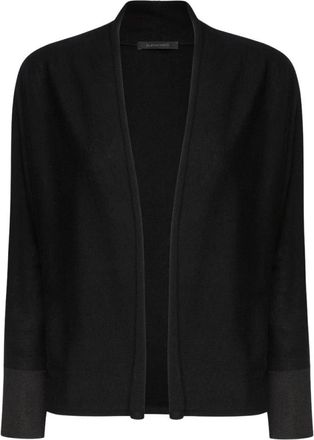 Elena Miro Open Vest - Dames - Vesten - Zwart - M - Wol - Truien & Vesten