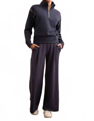 Tribal Techno Lux Wide Leg Pull-On Pant In Sapphire