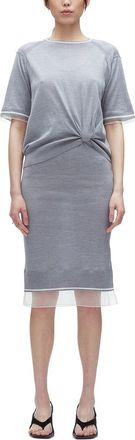 3.1 Phillip Lim Draped Knit Wool Dress