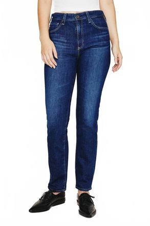 AG - Adriano Goldschmied Saige High Rise Straight Jean In Easy Street