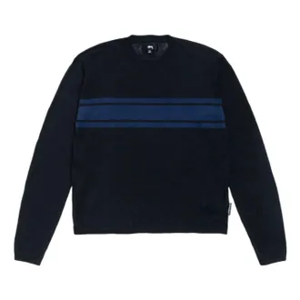 St&uuml;ssy Lightweight Striped Sweater Black 117297-BLAC