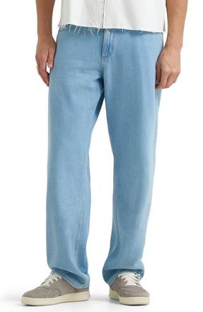 Lee Loose Fit Baggy Straight Leg Jeans in Light Stone at Nordstrom, Size 32 X 34