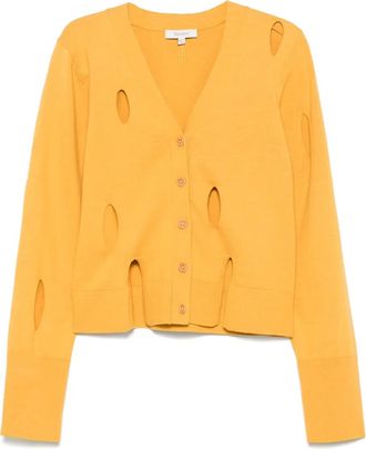 J.W.Anderson Cardigan con spacco - Arancione