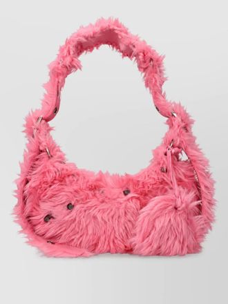 Balenciaga le cagole faux fur mini bag