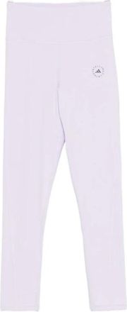 adidas by Stella McCartney Logo High-Waisted Leggings - Dames - Trainingsleggings - Paars - XS - Polyester - Fitness