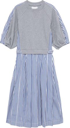 3.1 Phillip Lim sweatshirt combo dress - Grey