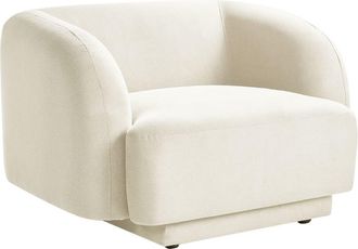Beliani Sill&oacute;n Tela Beige claro