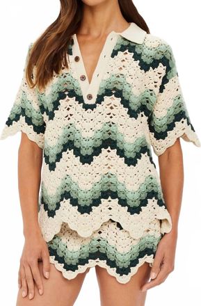 The Upside Tidal Sagra Crochet Shirt In Green