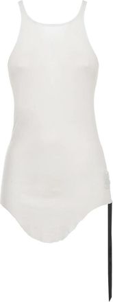 Rick Owens Racer Back Tank Top - Dames - Tops zonder mouwen - Wit - S - Katoen - Tops