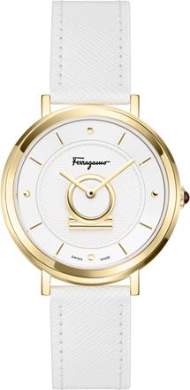 Ferragamo Minuetto Leather Watch