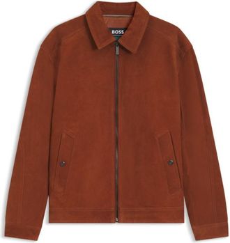 BOSS x ASTON MARTIN suede jacket