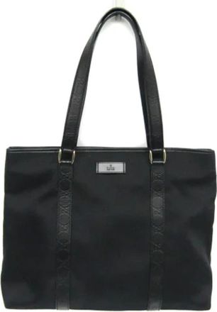 Gucci Pre-owned Tote Bags, female, Black, Size: ONE SIZE Pre-owned Canvas gucci-bags