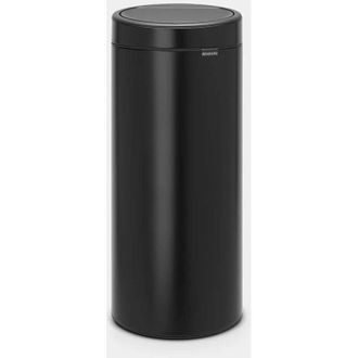 Brabantia Poubelle 30 L Matt Black - Touch Bin - Brabantia
