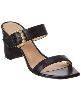 Stuart Weitzman Piper 75 Block Leather Sandal