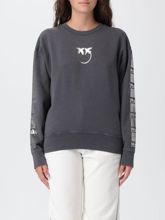 Pinko Felpa in cotone con logo Love Birds Pinko