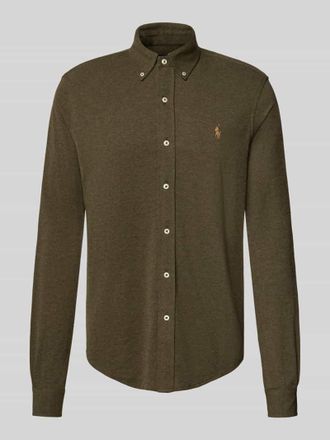 Polo Ralph Lauren Regular Fit Freizeithemd mit Button-Down-Kragen in Oliv, Gr&ouml;&szlig;e XXL