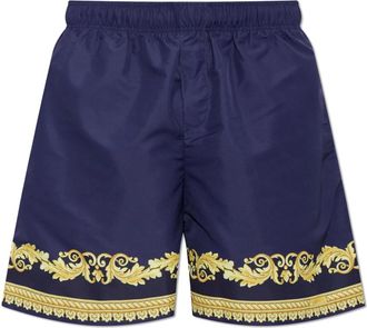 Versace Printed Boardshorts - Heren - Strandmode - Blauw - 3XL - Polyester - Badmode