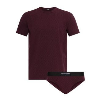 Dsquared2 Heren, Ondergoed, Paars, Maat: M Leer