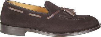 Doucal's Doucals Brown Suede Tassel Loafers