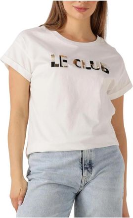 Nukus Femke Shirt Le Club - Dames - T-shirts - Wit - M - Denim - Tops