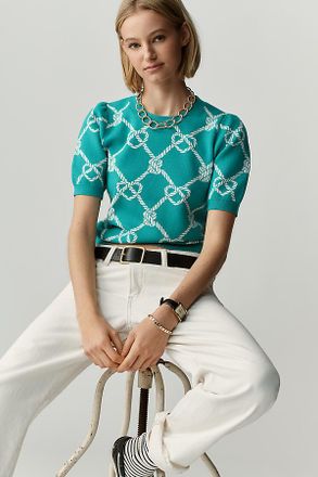 Maeve The Maxine Puff-Sleeve Sweater Tee