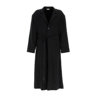 Fear of God Lyocell Blend Trenchcoat - Heren - Jas met riem - Zwart - M - Jassen