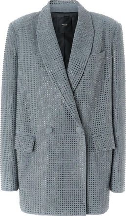 Pinko Multicolor Blazer Elegant Comfortabel Stijlvol Statement - Dames - Blazers - Groen - XS - Polyester - Jassen