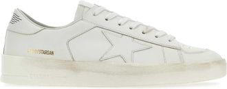 Golden Goose Deluxe Brand White Leather Stardan Sneakers