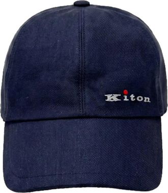 Kiton Caps - Heren - Petten - Blauw - L - Accessoires