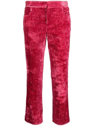 Isabel Marant Pantaloni crop a coste - Rosa