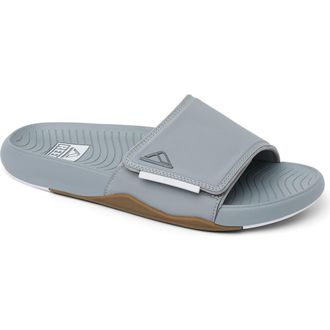 Reef Phantom Slab Slide Sandal in Grey/White at Nordstrom, Size 10